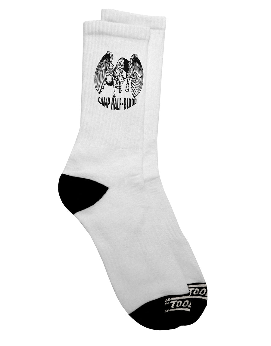 Pegasus Dark Adult Socks - A Must-Have for Camp Half-Blood Enthusiasts - TooLoud-Socks-TooLoud-Short-Ladies-4-6-Davson Sales