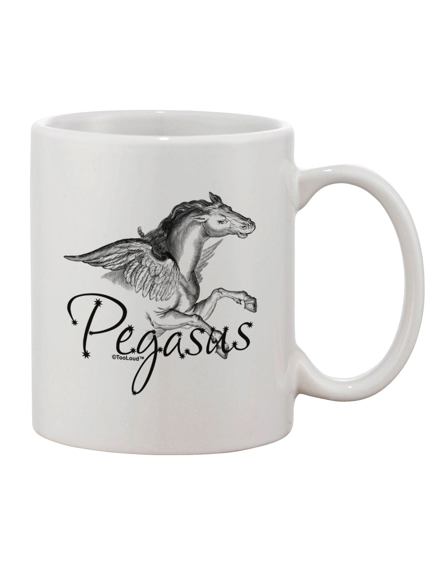 Pegasus Illustration Adorned 11 oz Coffee Mug - TooLoud-11 OZ Coffee Mug-TooLoud-White-Davson Sales