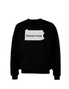 Pennsylvania - United States Shape Adult Dark Sweatshirt by TooLoud-Sweatshirts-TooLoud-Black-Small-Davson Sales