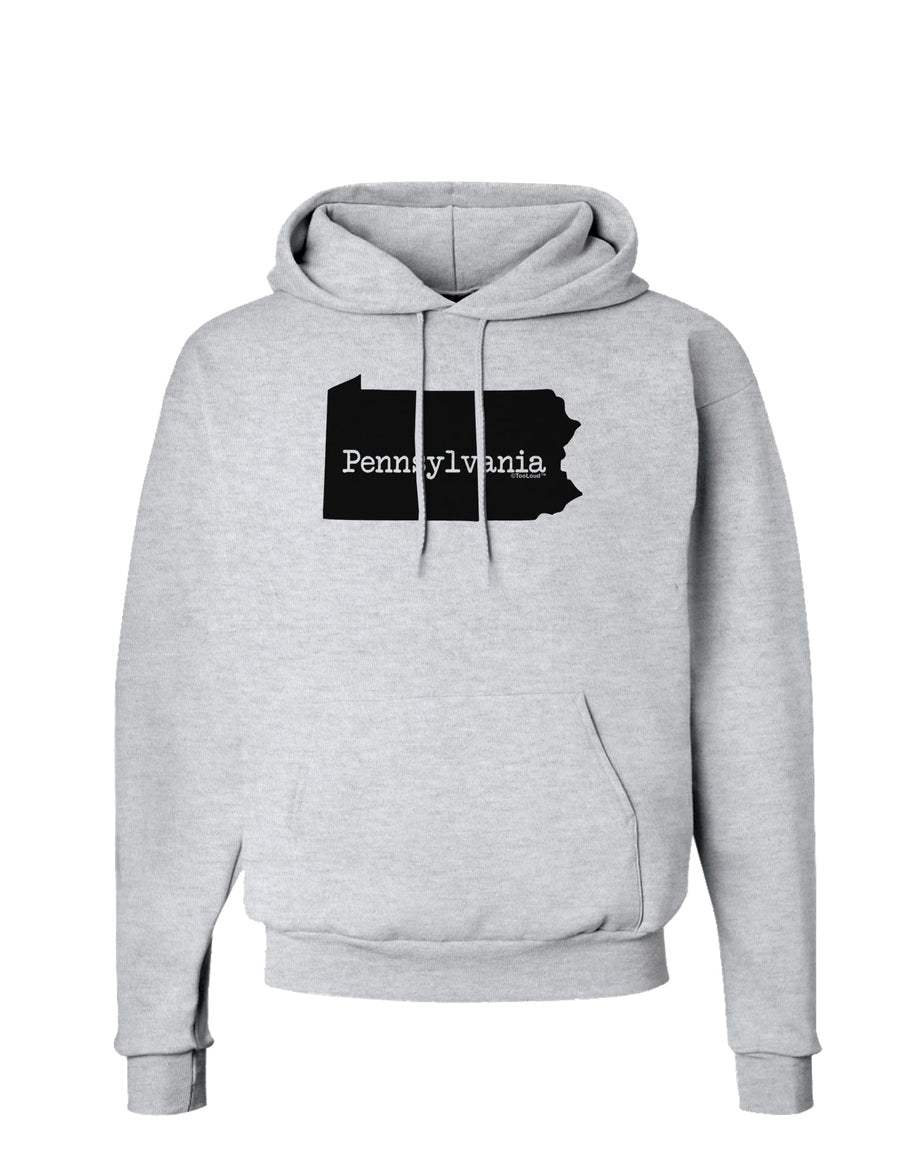 Pennsylvania - United States Shape Hoodie Sweatshirt by TooLoud-Hoodie-TooLoud-White-Small-Davson Sales