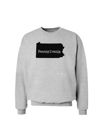 Pennsylvania - United States Shape Sweatshirt by TooLoud-Sweatshirts-TooLoud-AshGray-Small-Davson Sales