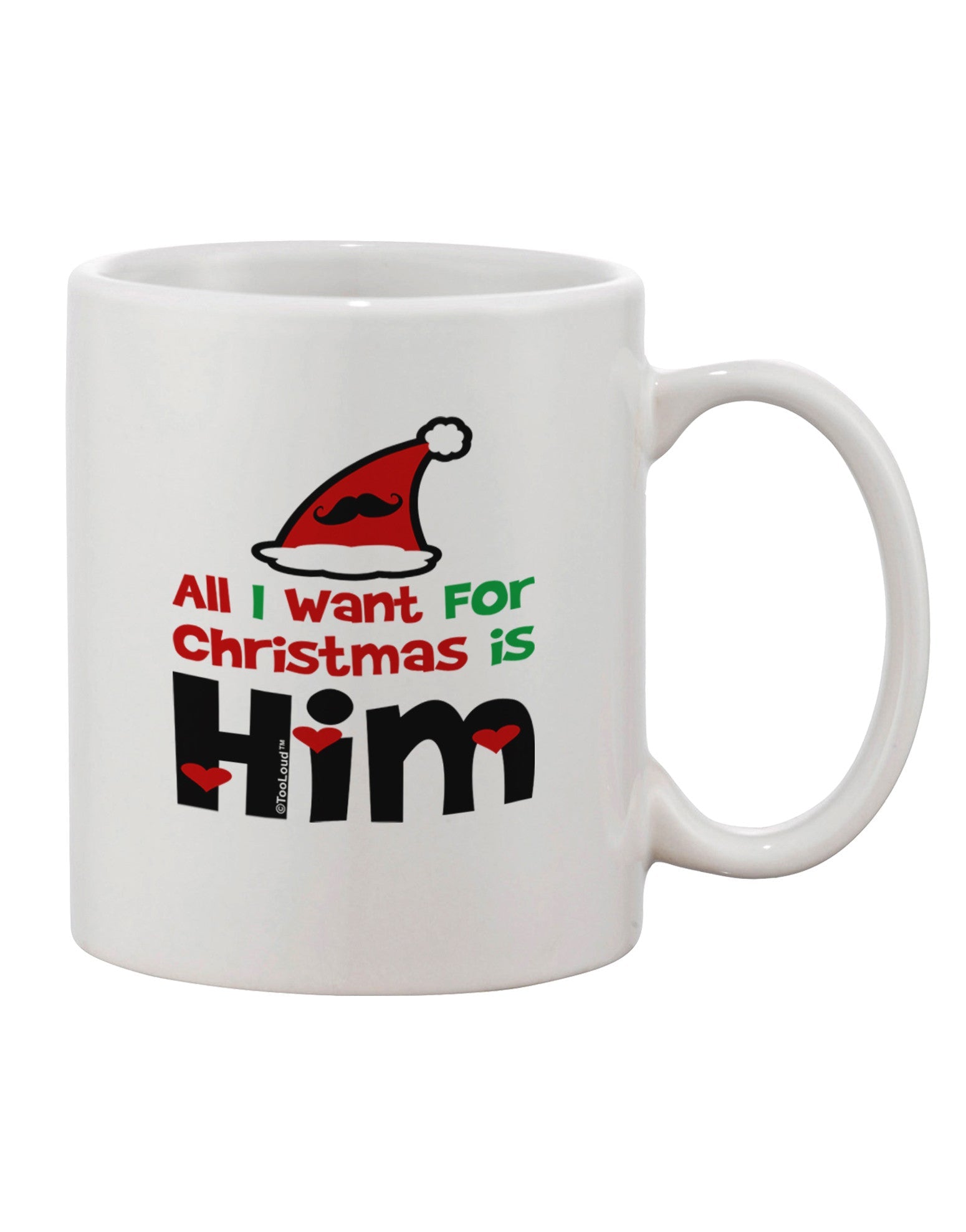 Perfectly Coordinated His & Hers Printed 11 oz Coffee Mug - Expertly Crafted Drinkware TooLoud-11 OZ Coffee Mug-TooLoud-White-Davson Sales