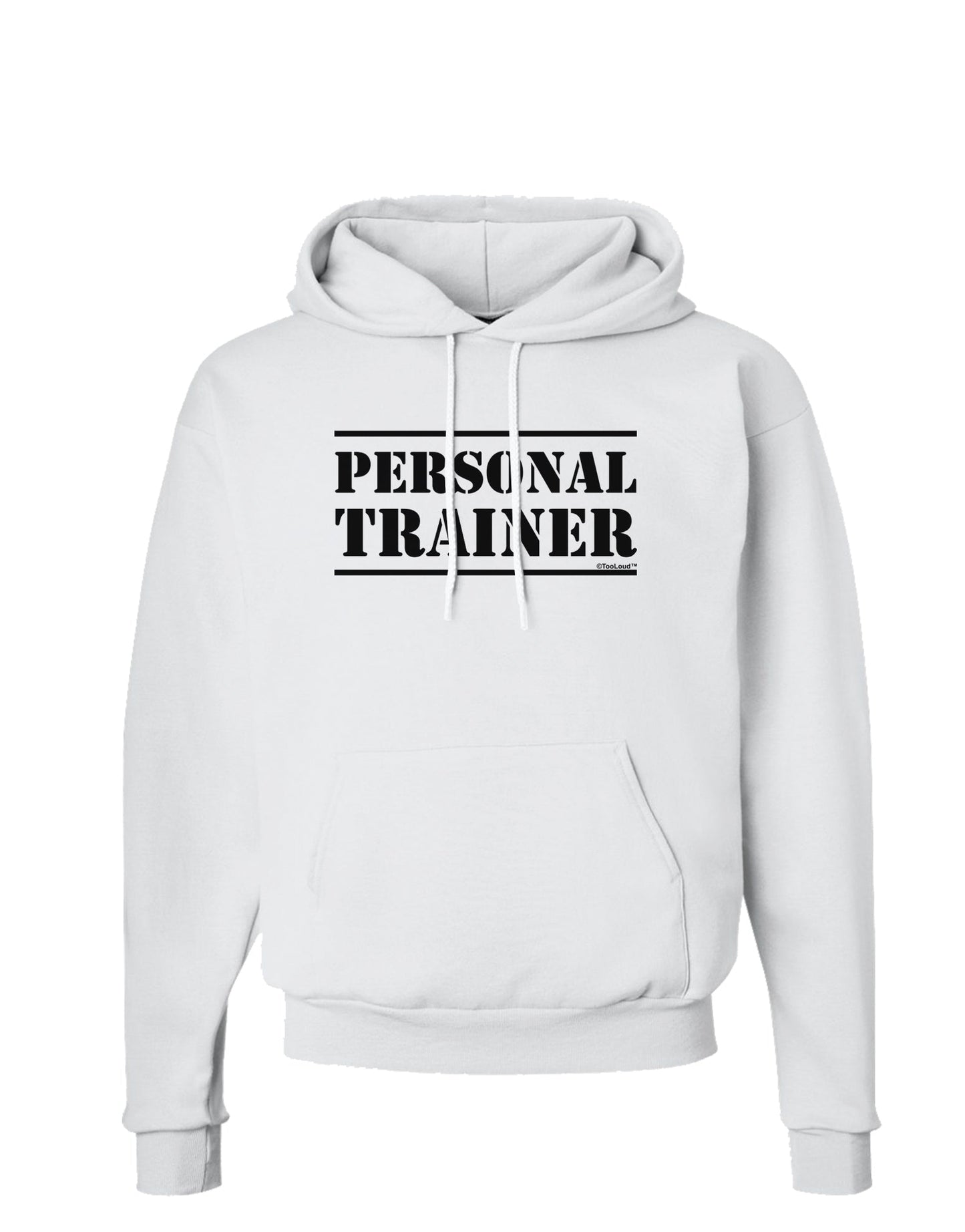 Personal Trainer Military Text Hoodie Sweatshirt-Hoodie-TooLoud-White-Small-Davson Sales