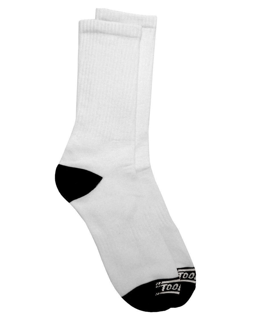 Personalized Adult Crew Socks with Custom Images and Text - TooLoud