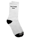 Personalized Adult Crew Socks with Custom Images and Text - TooLoud