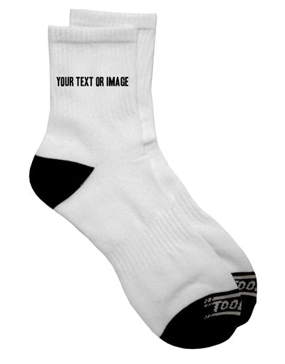 Personalized Adult Short Socks with Custom Image and Text - TooLoud