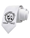 Personalized Birthday Boy Space with Customizable Name Printed White Necktie