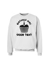 Personalized Birthday Girl Cupcake -Customizable- Name Sweatshirt-Sweatshirts-TooLoud-White-Small-Davson Sales
