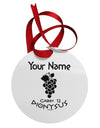 Personalized Cabin 12 Dionysus Circular Metal Ornament by TooLoud-Ornament-TooLoud-White-Davson Sales