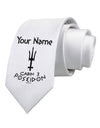 Personalized Cabin 3 Poseidon Printed White Necktie