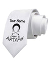 Personalized Cabin 8 Artemis Printed White Necktie