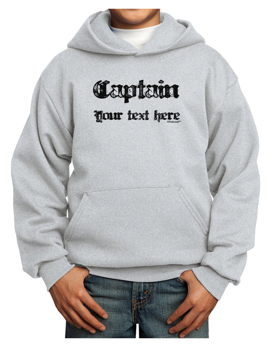 Personalized Captain Youth Hoodie Pullover Sweatshirt-Youth Hoodie-TooLoud-White-XS-Davson Sales