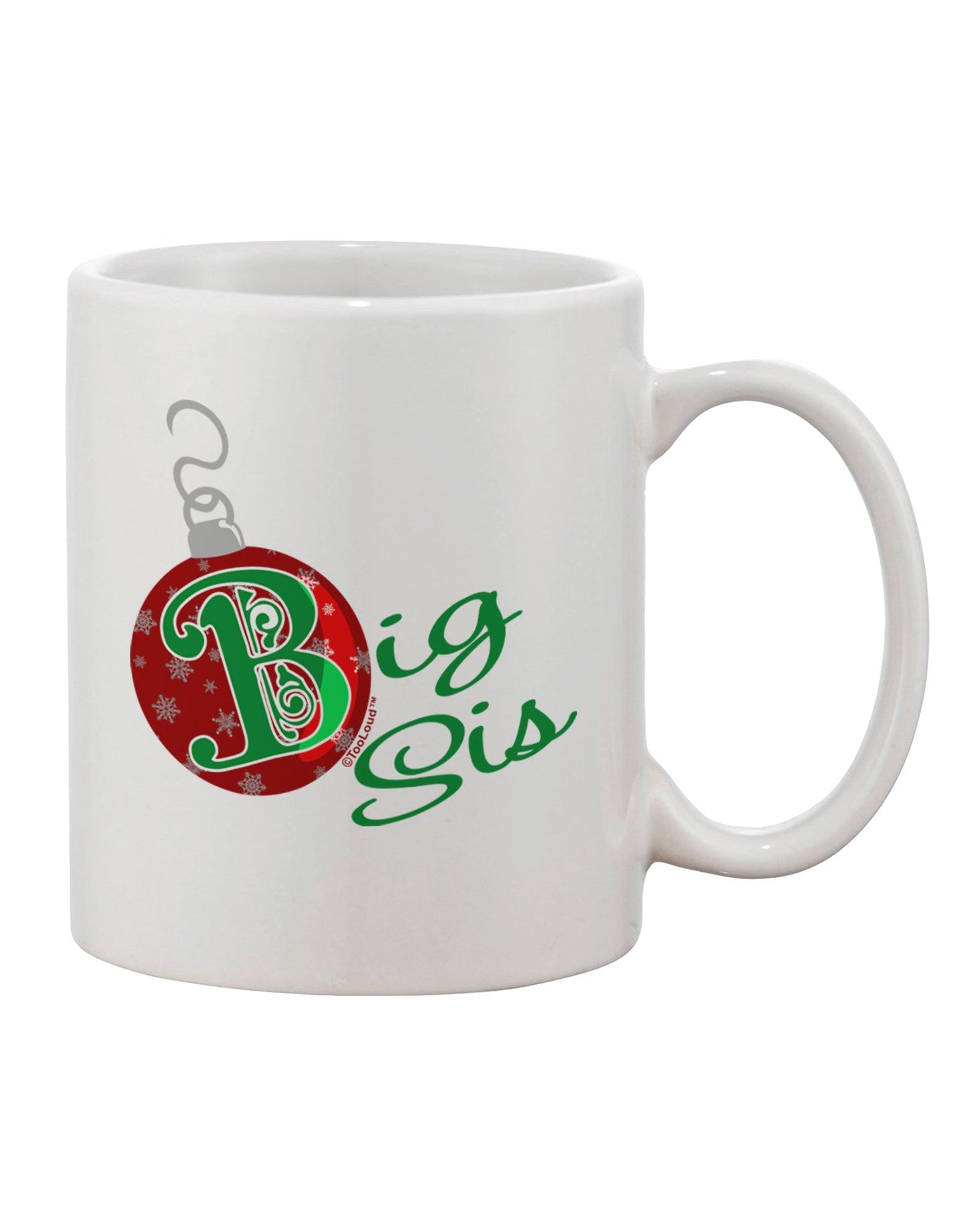 Personalized Family Ornament Big Sister Printed 11 oz Coffee Mug - TooLoud-11 OZ Coffee Mug-TooLoud-White-Davson Sales