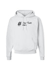 Personalized Hashtag Hoodie Sweatshirt by TooLoud-Hoodie-TooLoud-White-Small-Davson Sales