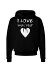 Personalized I Love Customized Dark Hoodie Sweatshirt-Hoodie-TooLoud-Black-Small-Davson Sales