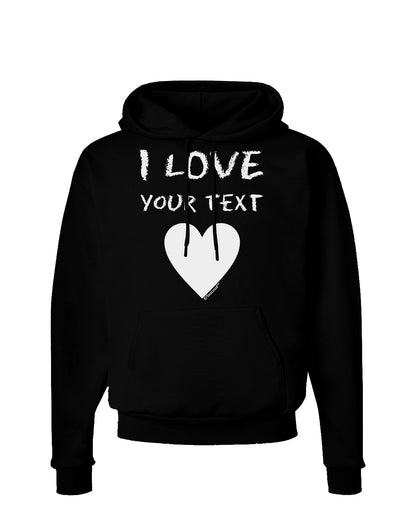 Personalized I Love Customized Dark Hoodie Sweatshirt-Hoodie-TooLoud-Black-Small-Davson Sales