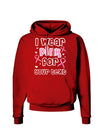 Personalized I Wear Pink for -Name- Breast Cancer Awareness Dark Hoodie Sweatshirt-Hoodie-TooLoud-Red-Small-Davson Sales