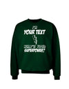 Personalized I'm -Customizable- What's Your Superpower Adult Dark Sweatshirt-Sweatshirts-TooLoud-Deep-Forest-Green-Small-Davson Sales