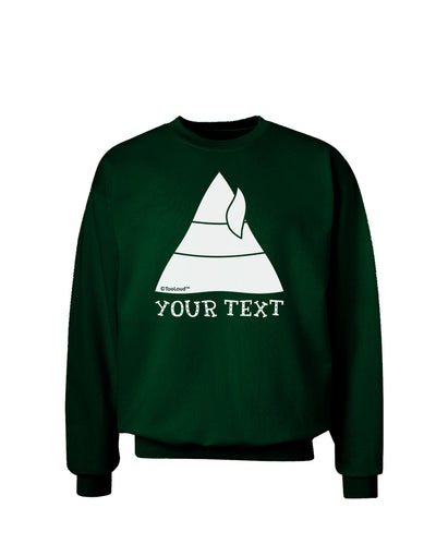 Personalized Matching Elf Family Design - Your Text Adult Dark Sweatshirt-Sweatshirts-TooLoud-Deep-Forest-Green-Small-Davson Sales