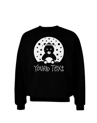 Personalized Matching Polar Bear Family Design - Your Text Adult Dark Sweatshirt-Sweatshirts-TooLoud-Black-Small-Davson Sales