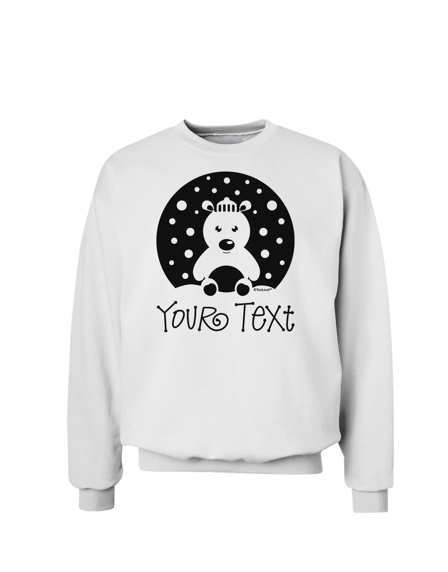 Personalized Matching Polar Bear Family Design - Your Text Sweatshirt-Sweatshirts-TooLoud-White-Small-Davson Sales