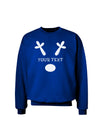 Personalized Matching Reindeer Family Design - Your Text Adult Dark Sweatshirt-Sweatshirts-TooLoud-Deep-Royal-Blue-Small-Davson Sales