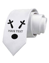 Personalized Matching Reindeer Family Design - Your Text Printed White Necktie