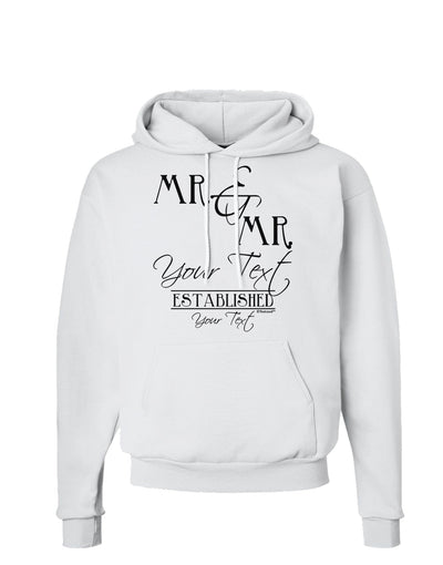 Personalized Mr and Mr -Name- Established -Date- Design Hoodie Sweatshirt-Hoodie-TooLoud-White-Small-Davson Sales