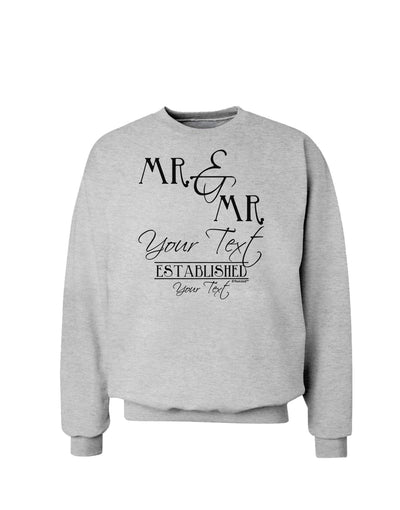 Personalized Mr and Mr -Name- Established -Date- Design Sweatshirt-Sweatshirts-TooLoud-AshGray-Small-Davson Sales