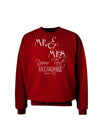 Personalized Mr and Mrs -Name- Established -Date- Design Adult Dark Sweatshirt-Sweatshirts-TooLoud-Deep-Red-Small-Davson Sales