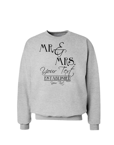 Personalized Mr and Mrs -Name- Established -Date- Design Sweatshirt-Sweatshirts-TooLoud-AshGray-Small-Davson Sales