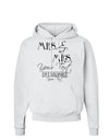 Personalized Mrs and Mrs Lesbian Wedding - Name- Established -Date- Design Hoodie Sweatshirt-Hoodie-TooLoud-White-Small-Davson Sales