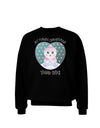 Personalized My First Christmas Snowbaby Girl Adult Dark Sweatshirt-Sweatshirts-TooLoud-Black-Small-Davson Sales