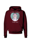 Personalized My First Christmas Snowbaby Girl Dark Hoodie Sweatshirt-Hoodie-TooLoud-Maroon-Small-Davson Sales