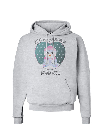 Personalized My First Christmas Snowbaby Girl Hoodie Sweatshirt-Hoodie-TooLoud-AshGray-Small-Davson Sales