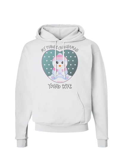 Personalized My First Christmas Snowbaby Girl Hoodie Sweatshirt-Hoodie-TooLoud-White-Small-Davson Sales