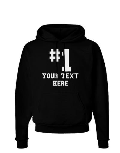 Personalized Number 1 Dark Hoodie Sweatshirt by TooLoud-Hoodie-TooLoud-Black-Small-Davson Sales