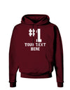 Personalized Number 1 Dark Hoodie Sweatshirt by TooLoud-Hoodie-TooLoud-Maroon-Small-Davson Sales