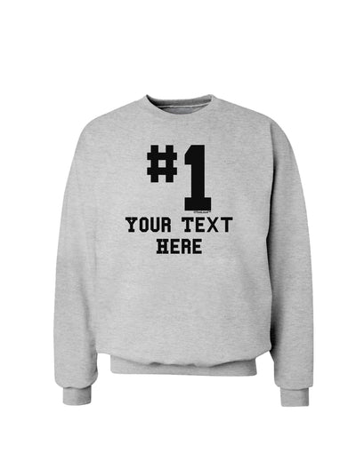 Personalized Number 1 Sweatshirt by TooLoud-Sweatshirts-TooLoud-AshGray-Small-Davson Sales