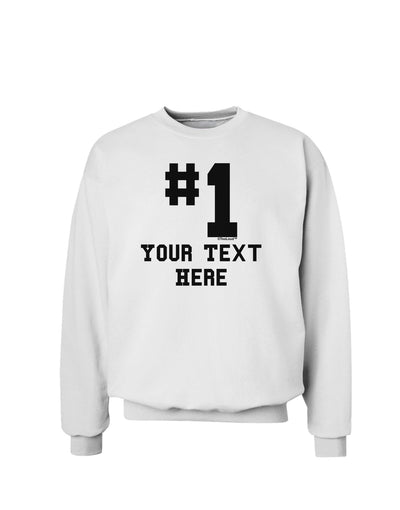 Personalized Number 1 Sweatshirt by TooLoud-Sweatshirts-TooLoud-White-Small-Davson Sales