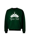 Personalized Princess -Name- Design Adult Dark Sweatshirt-Sweatshirts-TooLoud-Deep-Forest-Green-Small-Davson Sales