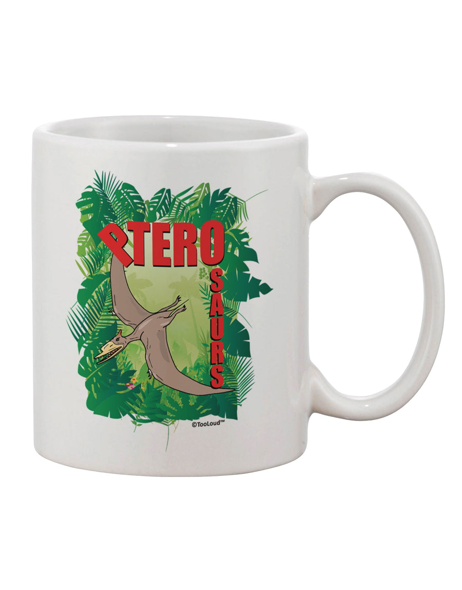 Personalized Pterosaur 11 oz Coffee Mug - Crafted by a Drinkware Expert-11 OZ Coffee Mug-TooLoud-White-Davson Sales