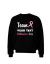 Personalized Team -Name- Breast Cancer Walk - Walking for a Cure Adult Dark Sweatshirt-Sweatshirts-TooLoud-Black-Small-Davson Sales