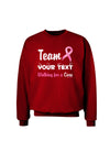 Personalized Team -Name- Breast Cancer Walk - Walking for a Cure Adult Dark Sweatshirt-Sweatshirts-TooLoud-Deep-Red-Small-Davson Sales