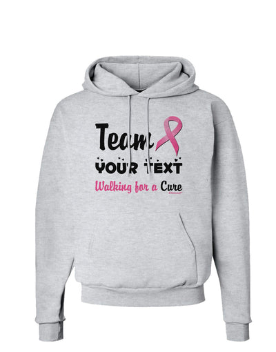 Personalized Team -Name- Breast Cancer Walk - Walking for a Cure Hoodie Sweatshirt-Hoodie-TooLoud-AshGray-Small-Davson Sales