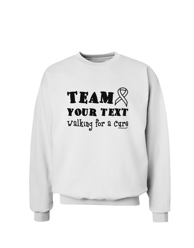 Personalized Team -Name- Walking for a Cure Sweatshirt-Sweatshirts-TooLoud-White-Small-Davson Sales