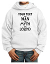 Personalized The Man The Myth The Legend Youth Hoodie Pullover Sweatshirt by TooLoud-Youth Hoodie-TooLoud-White-XS-Davson Sales