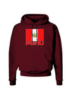 Peru Flag Dark Dark Hoodie Sweatshirt-Hoodie-TooLoud-Maroon-Small-Davson Sales