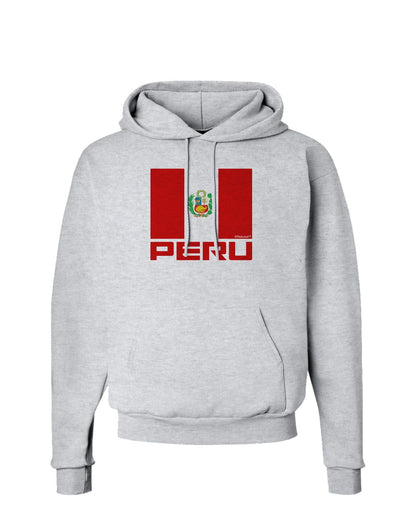 Peru Flag Hoodie Sweatshirt-Hoodie-TooLoud-AshGray-Small-Davson Sales