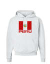 Peru Flag Hoodie Sweatshirt-Hoodie-TooLoud-White-Small-Davson Sales